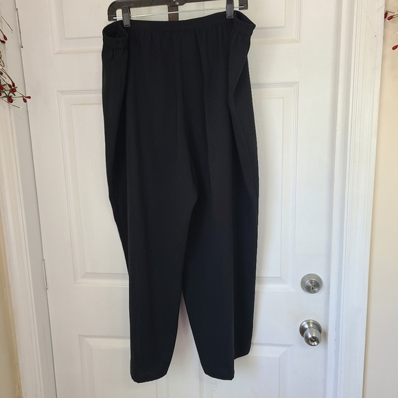 Southern Lady Woman's Elastic Waist Pull Up Pants, Size: 20W Color: Black - Picture 11 of 11